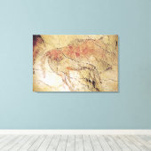 Bison uit de grotten bij Altamira, c.15000 BC Canvas Afdruk (Insitu (Houten vloer))
