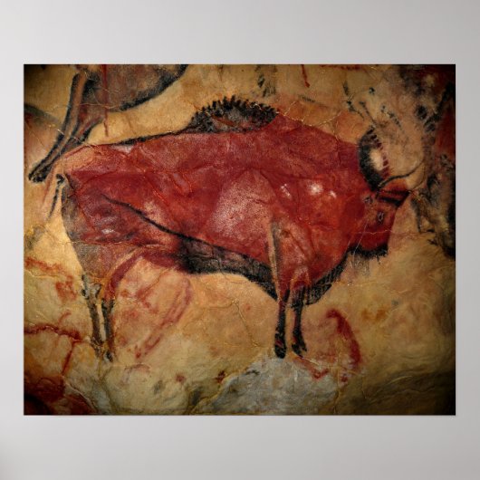 Bison van vrouw op Altamira Poster (Voorkant)