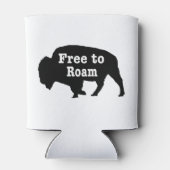 Bison vrij om te roamen blikjeskoeler (Achterkant)