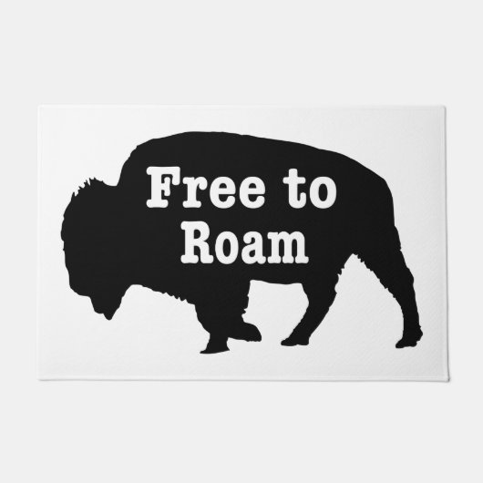 Bison vrij om te roamen deurmat (Voorkant)
