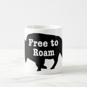 Bison vrij om te roamen koffiemok (Center)