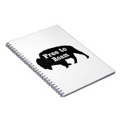 Bison vrij om te roamen notitieboek (Rechterzijde)