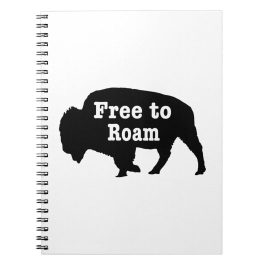 Bison vrij om te roamen notitieboek (Voorkant)