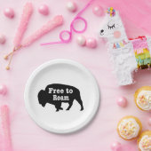 Bison vrij om te roamen papieren bordje (Feest)