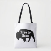 Bison vrij om te roamen tote bag (Voorkant)