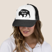Bison vrij om te roamen trucker pet (In situ)