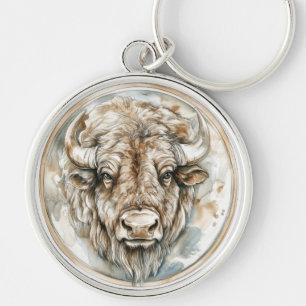 Bison Wild Tame en tijdloos Collectie Sleutelhanger
