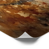 Bison Woodland Animal Art Print Poster (Hoek)