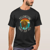 Bison YELLOWSTONE Family Trip 2023 T-shirt (Voorkant)