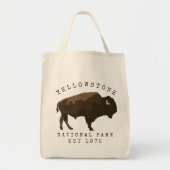 Bison Yellowstone National Park is opgericht Tote Bag (Voorkant)
