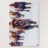 Bison Yellowstone Wyoming Jigzaag Puzzle Legpuzzel (Verticaal)