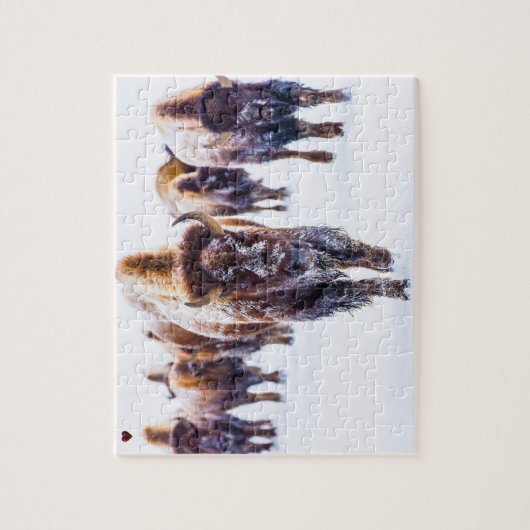 Bison Yellowstone Wyoming Legpuzzel (Verticaal)