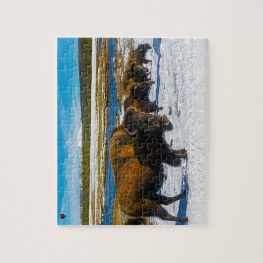 Bison Yellowstone Wyoming Legpuzzel (Verticaal)