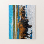 Bison Yellowstone Wyoming. Legpuzzel (Verticaal)