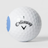 Bison Zonneblauwe Golfballen (Logo)