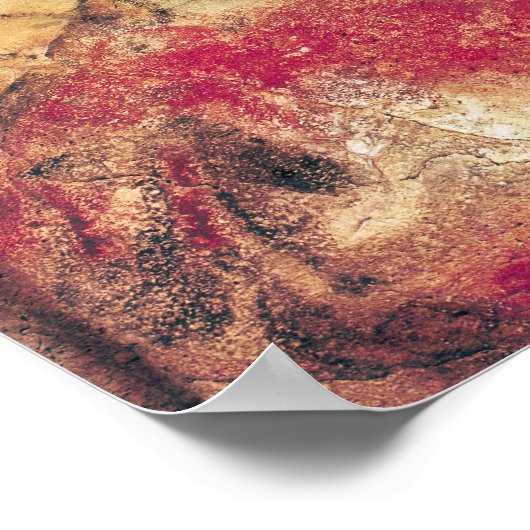 Bisonen uit de grotten van Altamira, c.15000 BC Poster (Hoek)