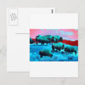 Bisons Briefkaart (Voorkant / Achterkant)