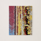 Bisons Home op het gamma Popart, puzzel (Verticaal)