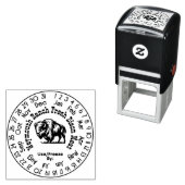 Bisonvlees Perpetuele Kalender Verse Datum #3S Zelfinktende Stempel (In situ)