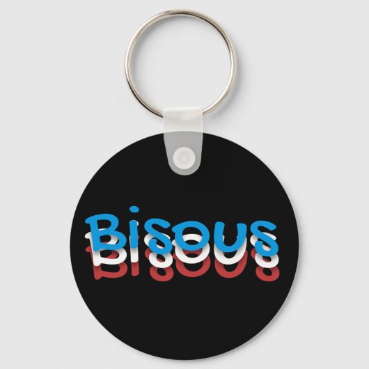 Bisous (kisses) sleutelhanger (Voorkant)