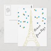 Bisous uit het Briefkaart van Parijs (Voorkant / Achterkant)