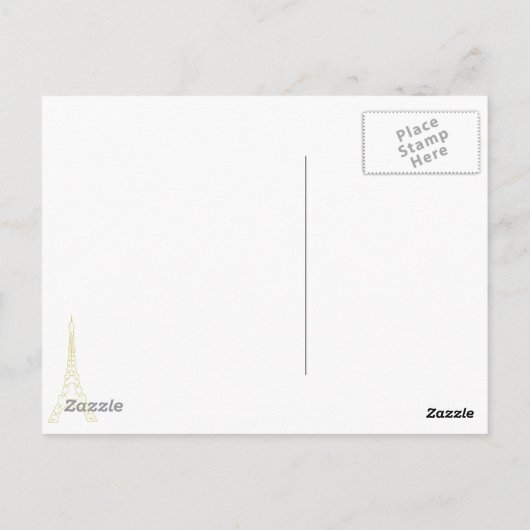 Bisous uit het Briefkaart van Parijs (Achterkant)