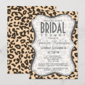 Bisque Color Leopard Animal Print Kaart (Voorkant / Achterkant)