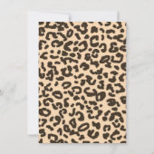 Bisque Color Leopard Animal Print Kaart (Achterkant)