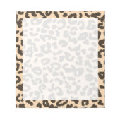 Bisque Color Leopard Animal Print Notitieblok (Voorkant)