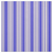 Bisque en blauwe strepen stof (Swatch)
