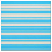 Bisque en Deep Sky Blue Stripes Stof (Swatch)