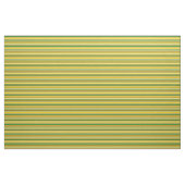Bisque, geel, chocolade en bosgroene strips stof (Yard (91,4 cm))