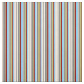 Bisque, Grey, Khaki, Red & Light Sky Blue-lijnen Stof (Swatch)