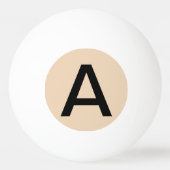 Bisque Solid Color Pingpongbal (Achterkant)