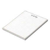 Bisque To Do List Minimalist Teacher Organizer Notitieblok (Linkerzijde)