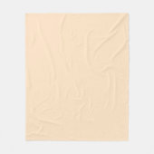 Bisque (vaste kleur) fleece deken (Voorkant)