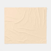 Bisque (vaste kleur) fleece deken (Voorkant (Horizontaal))