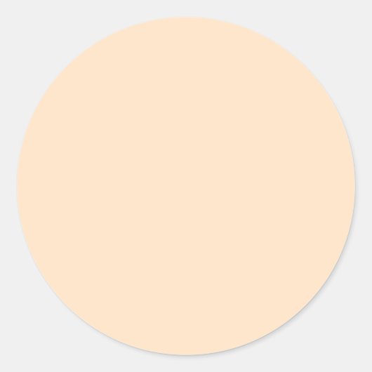 Bisque (vaste kleur) ronde sticker (Voorkant)