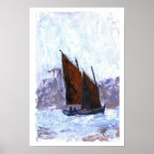 Bisquine Sail Boat Poster (Voorkant)
