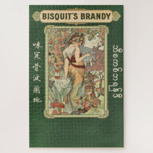 Bisquit's Brandy Elegance: Alphonse Mucha Legpuzzel