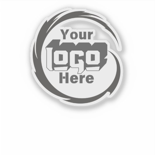 Biss Logo Sleek Professionele Branded Waterfles Sticker (Voorkant)