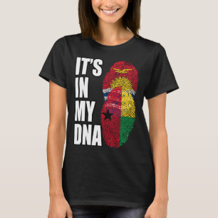Bissau Guinee en Kiribati mix DNA erfgoed vlag T-shirt