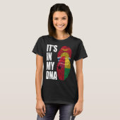 Bissau Guinee en Kiribati mix DNA erfgoed vlag T-shirt (Voorkant volledig)