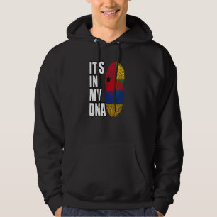 Bissau-Guinees en Armeense Mix DNA Vlag Erfgoed Hoodie