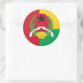 Bissau-Guinese vlag & embleem, Guinee-Bissau Ronde Sticker (Tas)