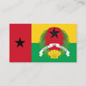 Bissau-Guinese vlag & embleem, Guinee-Bissau Visitekaartje (Voorkant)
