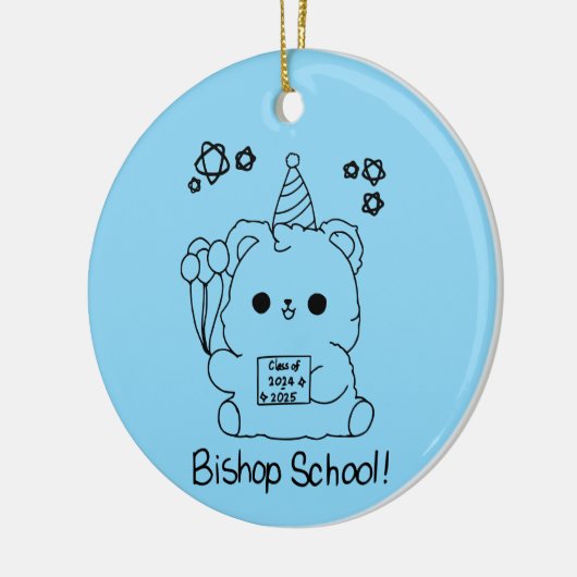 Bisschop 2025 keramisch ornament (Links)