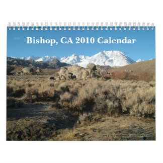 Bisschop, CA 2010 Agenda Kalender