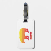 Bisschop California Rainbow Beer Bagagelabel (Achterkant verticaal)