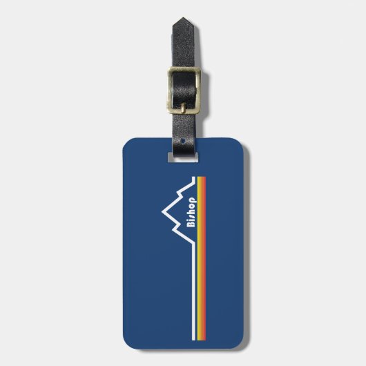 Bisschop, Californië Bagagelabel (Voorkant verticaal)